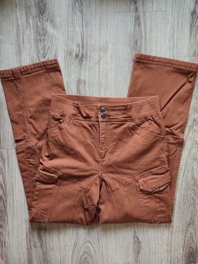 Duluth Trading Women's Cargo/Field Pants in Rust Brown - Utility Comfort